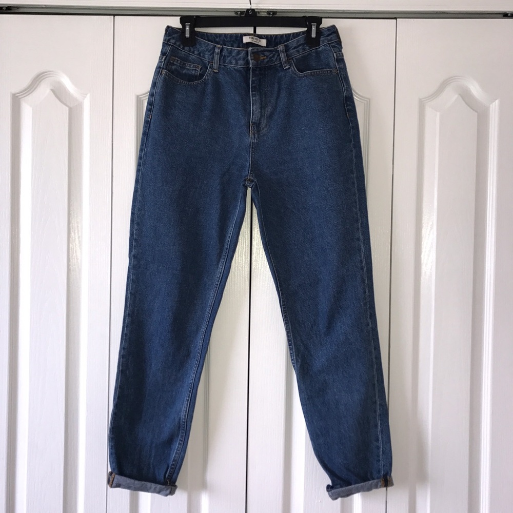 Forever 21 Blue Boyfriend Jeans
